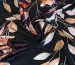 Шелк Армани лиственное плетение, черный - фото 1 - интернет-магазин tkani-atlas.com.ua