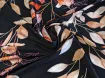 Шовк Армані листяне плетіння, чорний - інтернет-магазин tkani-atlas.com.ua