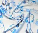Шовк Армані весняна акварель, синій на сірому - фото 1 - інтернет-магазин tkani-atlas.com.ua