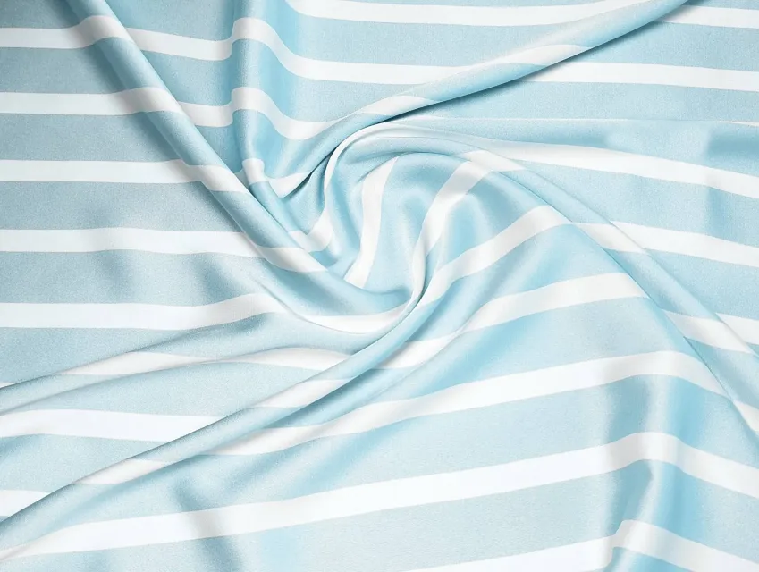 Шовк Армані смужка 30 мм, ментоловий - фото 1 - інтернет-магазин tkani-atlas.com.ua