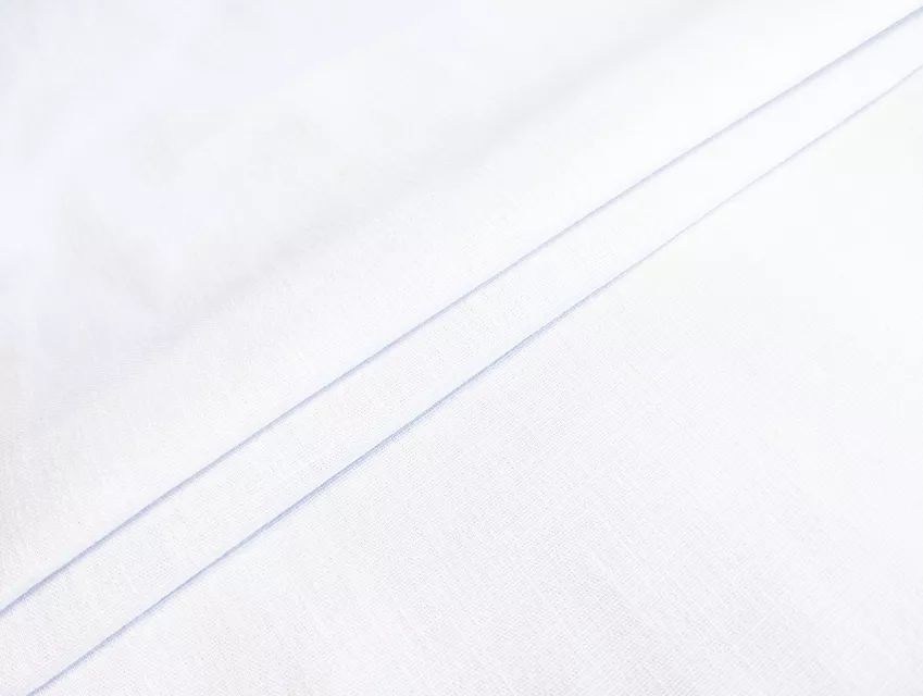 Коттон слаб однотонный, белый - фото 1 - интернет-магазин tkani-atlas.com.ua