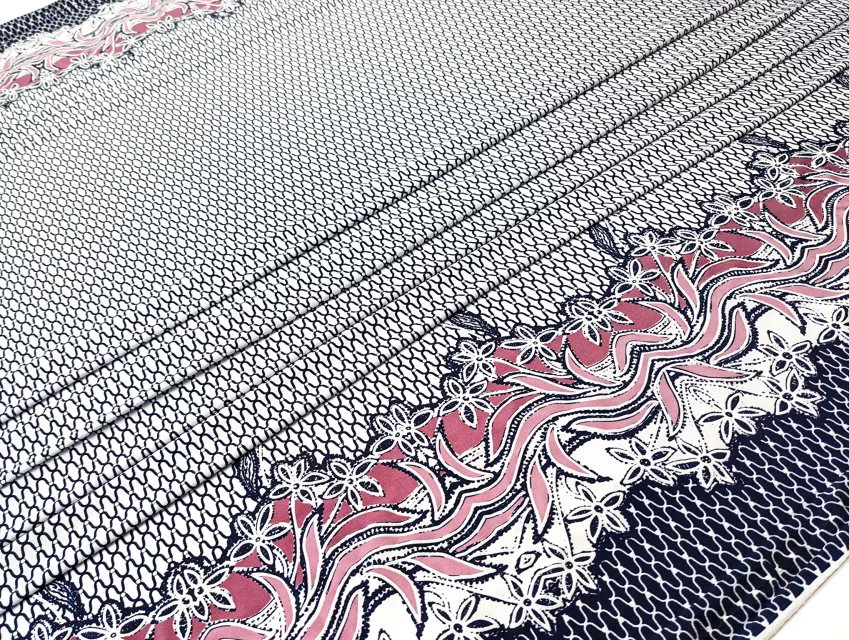 Масло лакр двосторонній купон 26см, темно-синій на молочному - фото 1 - інтернет-магазин tkani-atlas.com.ua