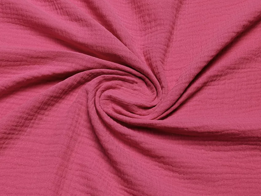 Муслін двошаровий, коралово-рожевий - фото 1 - інтернет-магазин tkani-atlas.com.ua