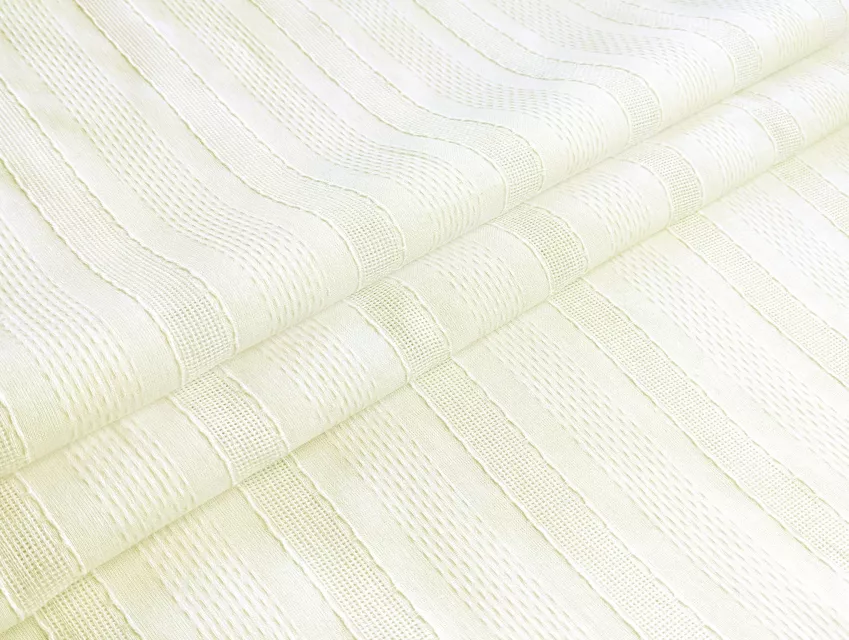 Коттон прошва полоска 50мм, молочный - фото 1 - интернет-магазин tkani-atlas.com.ua