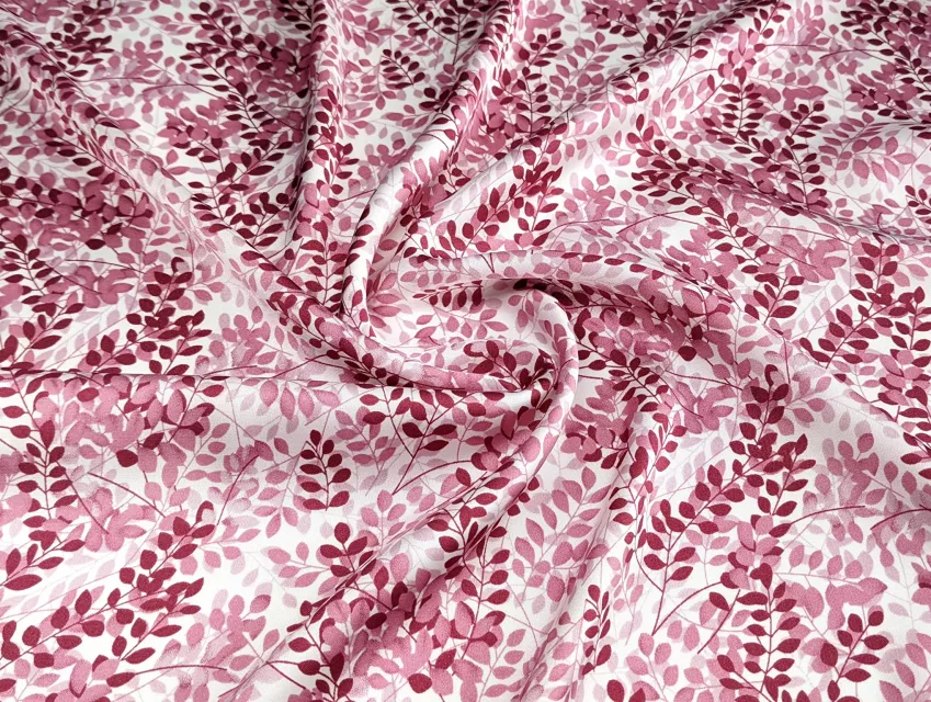 Шовк Армані гілочки, чайна троянда - фото 1 - інтернет-магазин tkani-atlas.com.ua