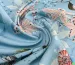 Шовк Армані квіткове плетіння, блакитний - фото 3 - інтернет-магазин tkani-atlas.com.ua