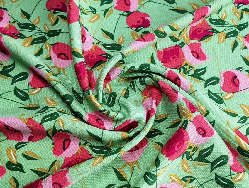 Штапель Бельмондо переплетення, м'ята - фото 1 - інтернет-магазин tkani-atlas.com.ua