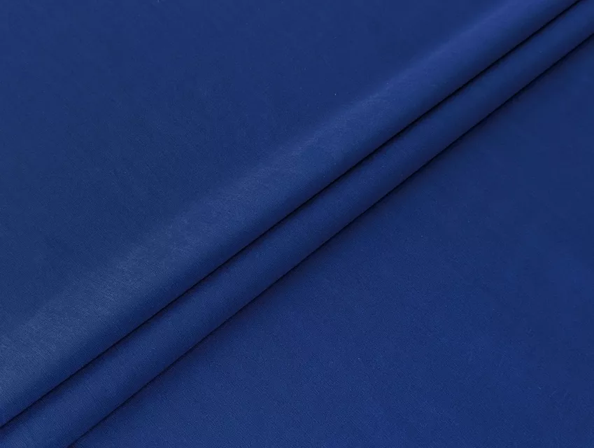 Поплін сорочковий стрейчевий однотонний, електрик - фото 1 - інтернет-магазин tkani-atlas.com.ua