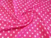 Креп Шери горох 10 мм, неоновый розовый - интернет-магазин tkani-atlas.com.ua