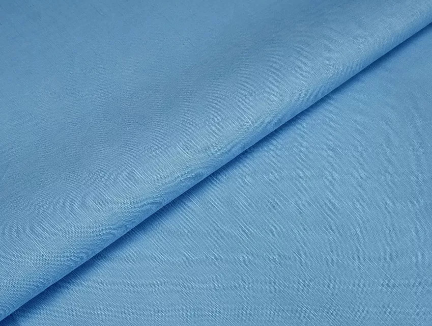 Льон котон сорочковий, блакитний - фото 1 - інтернет-магазин tkani-atlas.com.ua