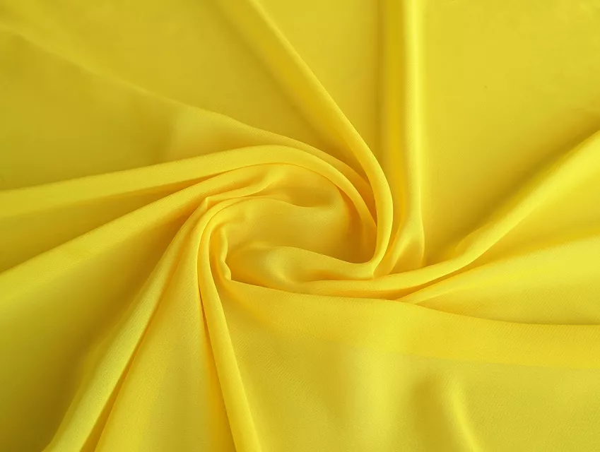 Шифон однотонный, солнечный желтый - фото 1 - интернет-магазин tkani-atlas.com.ua