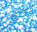 Джинс тенсел цветочная фантазия, голубая лазурь - фото 1 - интернет-магазин tkani-atlas.com.ua