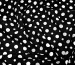 Американский креп рисунок микс горошков, молочный на черном - фото 3 - интернет-магазин tkani-atlas.com.ua