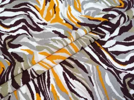 Лен с вискозой зебра, многоцветовой - интернет-магазин tkani-atlas.com.ua