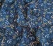 Лен с вискозой веточка, синий джинсовый - фото 2 - интернет-магазин tkani-atlas.com.ua
