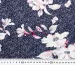 Вискозный трикотаж цветочная нежность, розовый на темно-синем - фото 4 - интернет-магазин tkani-atlas.com.ua