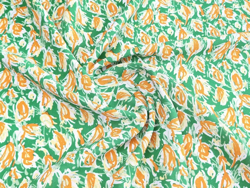 Шифон софт Грейс барвиста фантазія, світло-зелений - фото 1 - інтернет-магазин tkani-atlas.com.ua