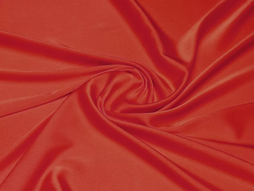 Шовк сатин, кораловий - фото 1 - інтернет-магазин tkani-atlas.com.ua