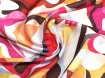 Шовк Армані акварель абстракції, малиново-червоний - інтернет-магазин tkani-atlas.com.ua