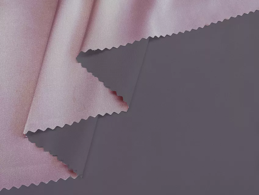 Шелк Армани двухцветный, пыльная роза с темно-синим - фото 1 - интернет-магазин tkani-atlas.com.ua