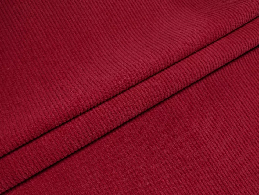 Вельвет стрейч, темно-червоний - фото 1 - інтернет-магазин tkani-atlas.com.ua