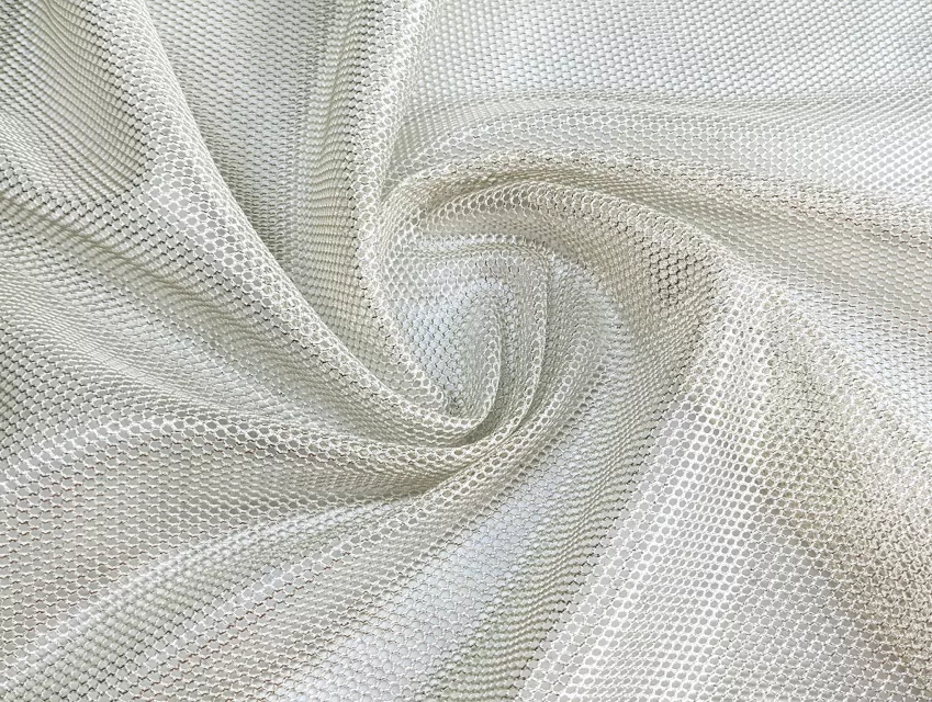 Сітка блиск осередки 1,5 мм, кремовий - фото 1 - інтернет-магазин tkani-atlas.com.ua