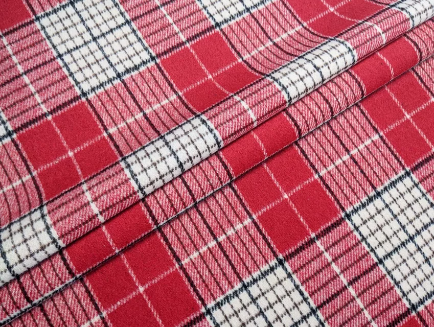 Костюмка Шенон клітинка, червоний - фото 1 - інтернет-магазин tkani-atlas.com.ua