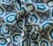 Коттон сатин принт оптическая иллюзия, бирюзовый (отрез 1,3 м) - фото 2 - интернет-магазин tkani-atlas.com.ua
