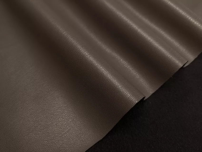 Екошкіра на флісі, молочний шоколад - фото 1 - інтернет-магазин tkani-atlas.com.ua