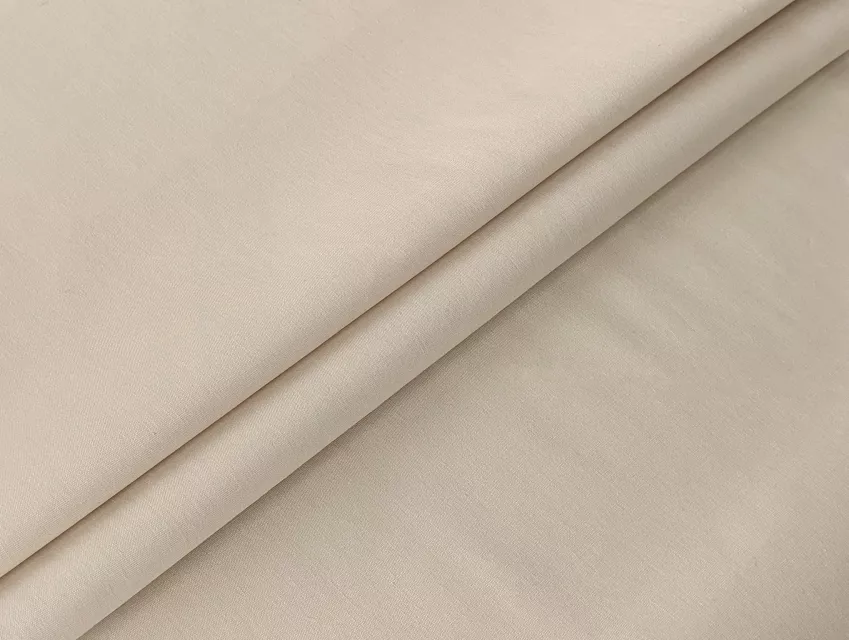 Поплин рубашечный стрейчевый, бежевый - фото 1 - интернет-магазин tkani-atlas.com.ua