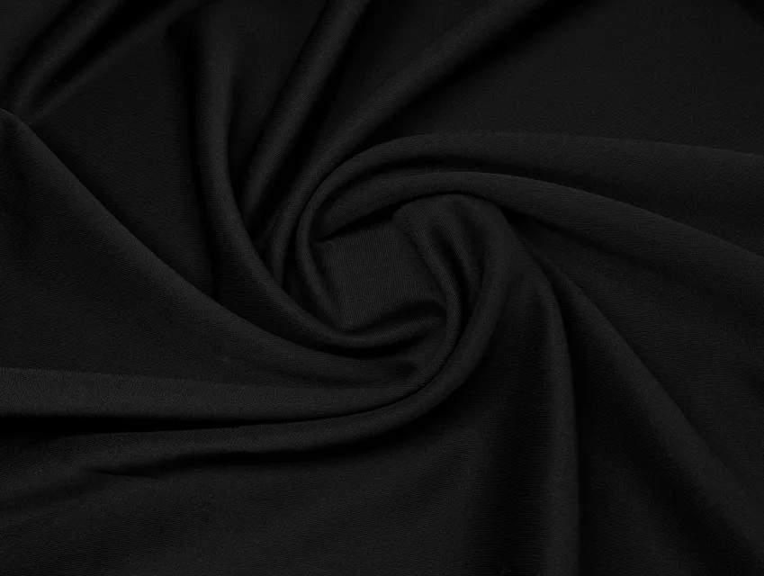 Трикотаж дайвінг, чорний - фото 1 - інтернет-магазин tkani-atlas.com.ua