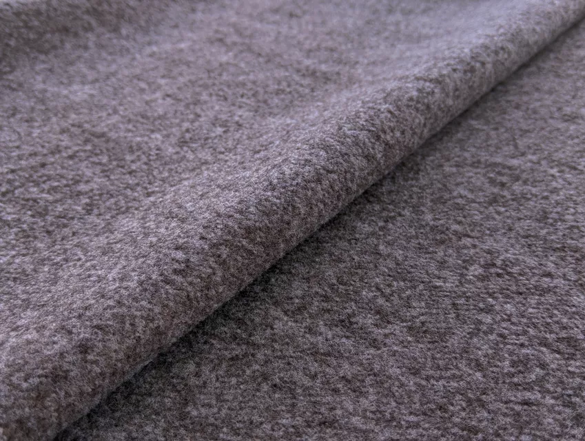 Шерсть пальтовая меланжевая, коричневый (отрез 1,3 м) - фото 1 - интернет-магазин tkani-atlas.com.ua