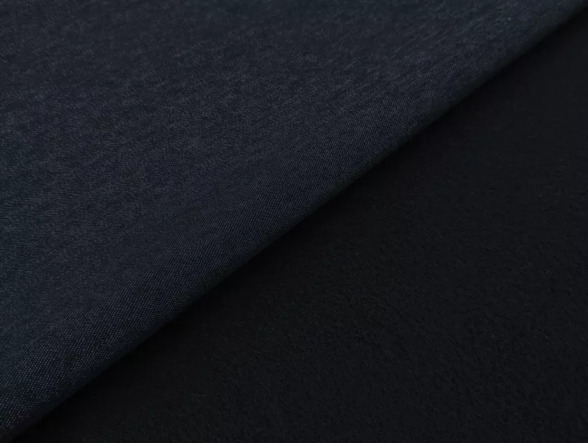 Джинс із флісом, темно-синій (відріз 1,8 м) - фото 1 - інтернет-магазин tkani-atlas.com.ua