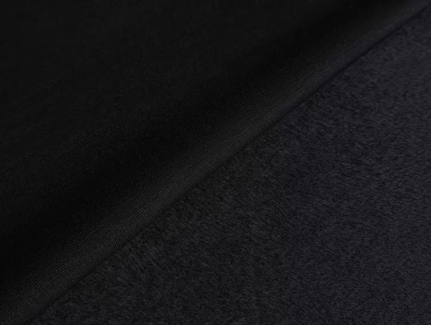 Трикотаж на хутрі, чорний - фото 1 - інтернет-магазин tkani-atlas.com.ua