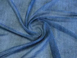 Шифон смужка 2 мм, синій - інтернет-магазин tkani-atlas.com.ua