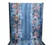 Шифон купон цветочный, синий джинсовый - фото 2 - интернет-магазин tkani-atlas.com.ua