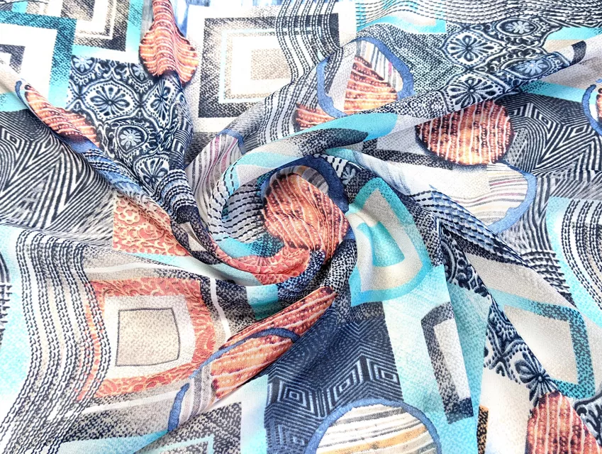 Шифон яскрава абстракція, багатокольоровий - фото 1 - інтернет-магазин tkani-atlas.com.ua