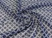 Шифон Бальпо квітковий ромб, темно-синій - інтернет-магазин tkani-atlas.com.ua