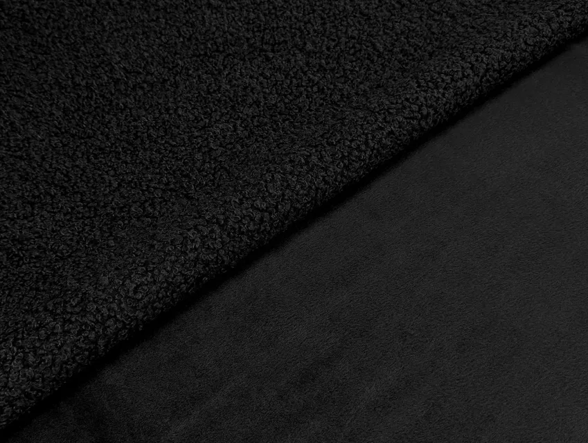 Тедді на хутрі, чорний - фото 1 - інтернет-магазин tkani-atlas.com.ua