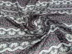 Шифон узори, рожевий з темно-сірим - інтернет-магазин tkani-atlas.com.ua