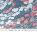 Шифон лиственное плетение, синий джинсовый с коралловым - фото 3 - интернет-магазин tkani-atlas.com.ua