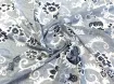 Шифон Бальпо квітковий візерунок, сірий - інтернет-магазин tkani-atlas.com.ua