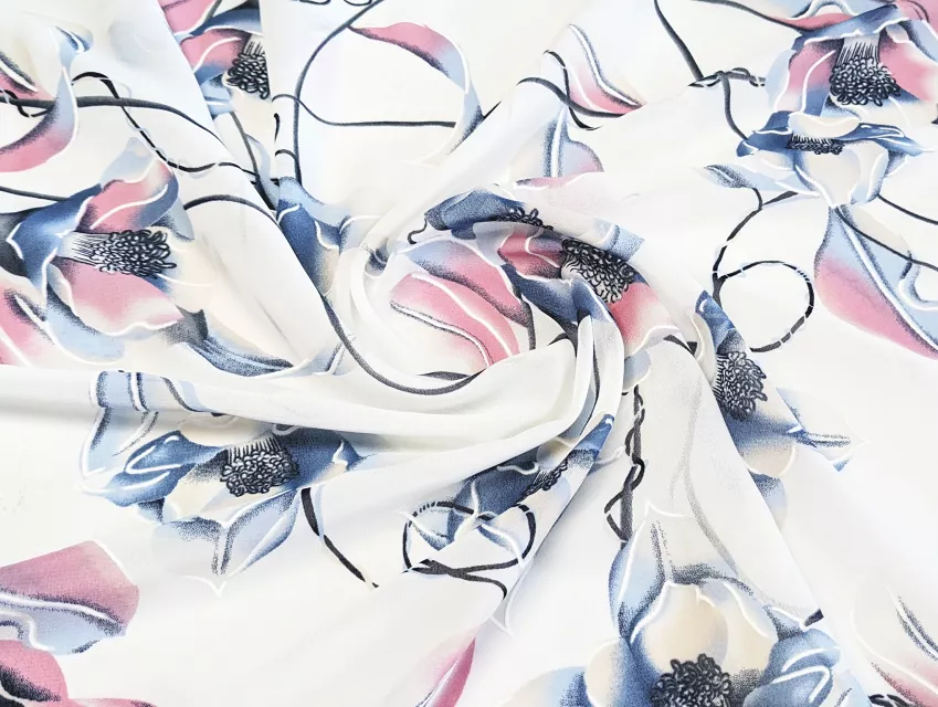 Шифон Бальпо плетіння ніжність, молочний - фото 1 - інтернет-магазин tkani-atlas.com.ua