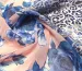 Шифон купон розы, серо-голубой с персиковым - фото 3 - интернет-магазин tkani-atlas.com.ua