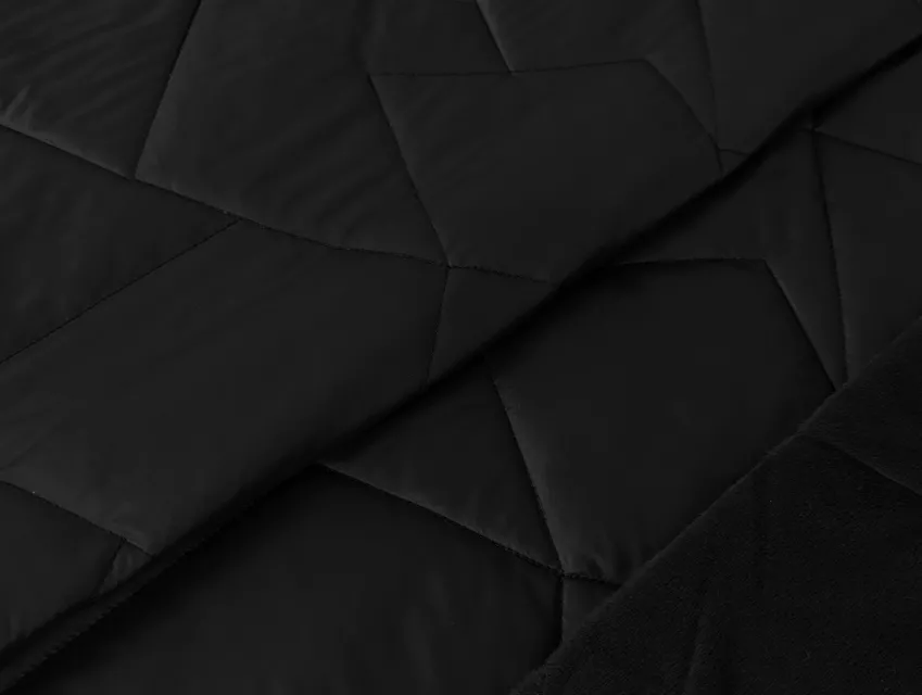 Плащівка на підкладці вельбо великий орнамент, чорний - фото 1 - інтернет-магазин tkani-atlas.com.ua