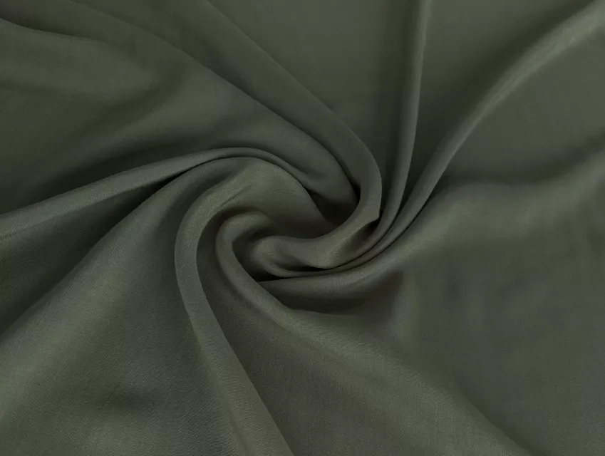 Штапель, темный хаки (отрез 2,6 м) - фото 1 - интернет-магазин tkani-atlas.com.ua