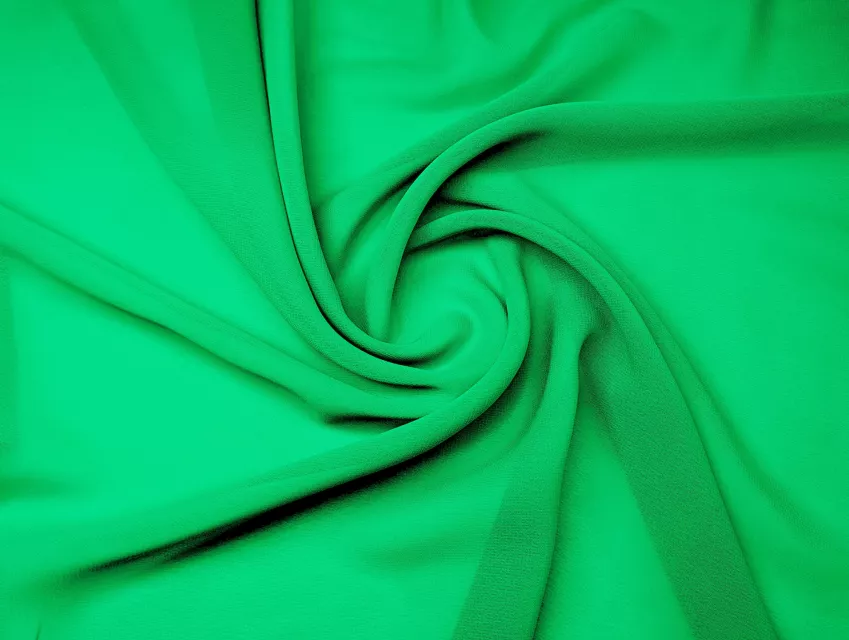 Шифон однотонный, яркий зеленый - фото 1 - интернет-магазин tkani-atlas.com.ua
