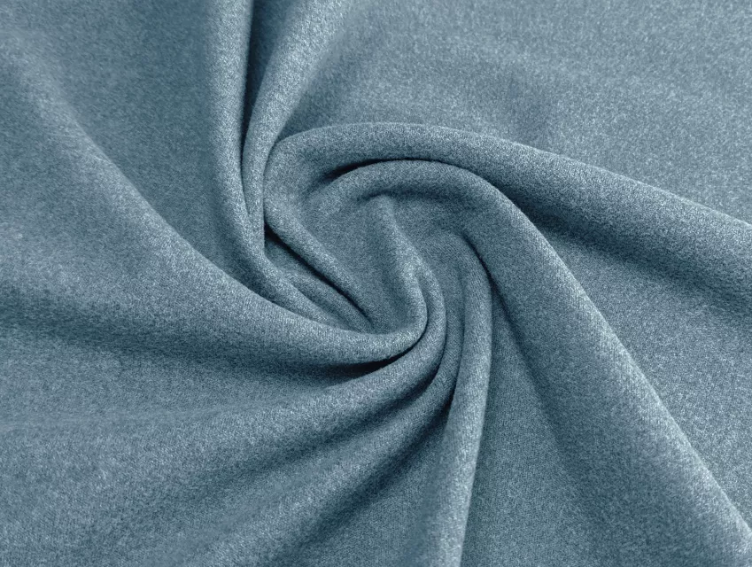 Трикотаж флисовый меланжевый, серо-голубой - фото 1 - интернет-магазин tkani-atlas.com.ua