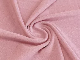 Трикотаж флисовый меланжевый, пыльно-розовый - интернет-магазин tkani-atlas.com.ua
