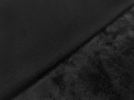 Віскозний трикотаж на вельбо, чорний - інтернет-магазин tkani-atlas.com.ua